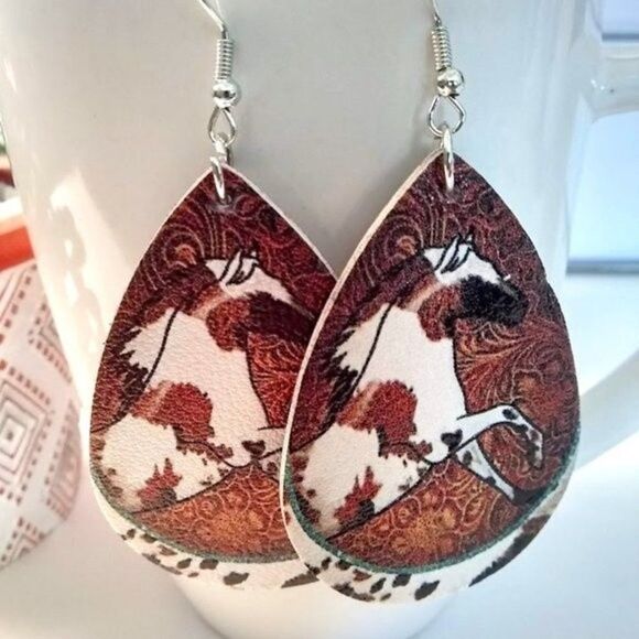 Wild Pony Teardrop Earrings - Picture 1 of 3